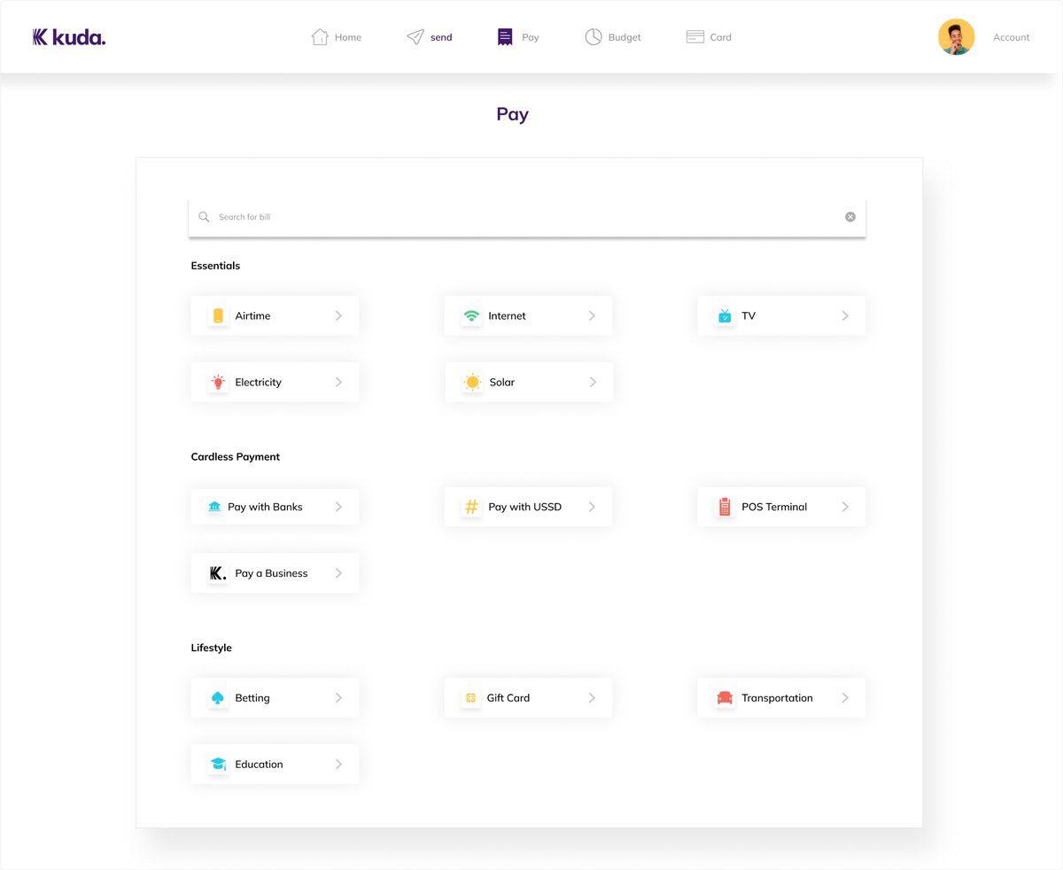 Emmadesign7's tweet photo. Revolutionizing mobile banking! My redesign of the @joinkuda @kudahelp_ng dashboard prioritizes simplicity and ease. Please drop your honest opinion.
#uiux #fintech #kudabank #uxredesign #Innovation https://t.co/5fC0t7jlLW