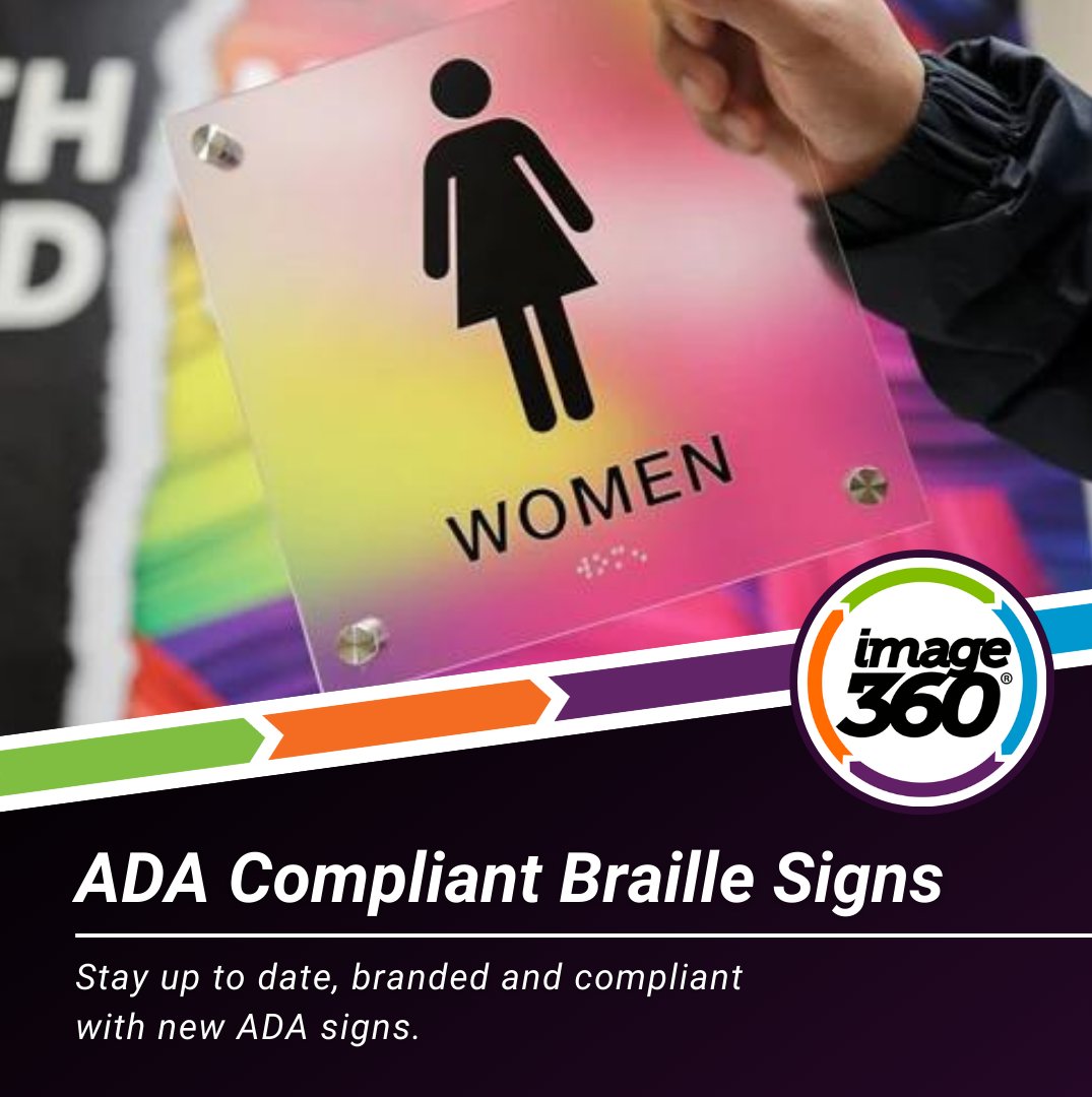 i360RoundRockTX's tweet photo. The team at Image360 - Round Rock, TX are experts in the many rules and regulations for the placement of ADA signs and can help ensure your building remains in compliance.

https://t.co/Mpr196SyfX

#ada #signs #roundrock #austin #northaustin #georgetowntx #cedarparktx #leandertx https://t.co/k0aMbqE8tW