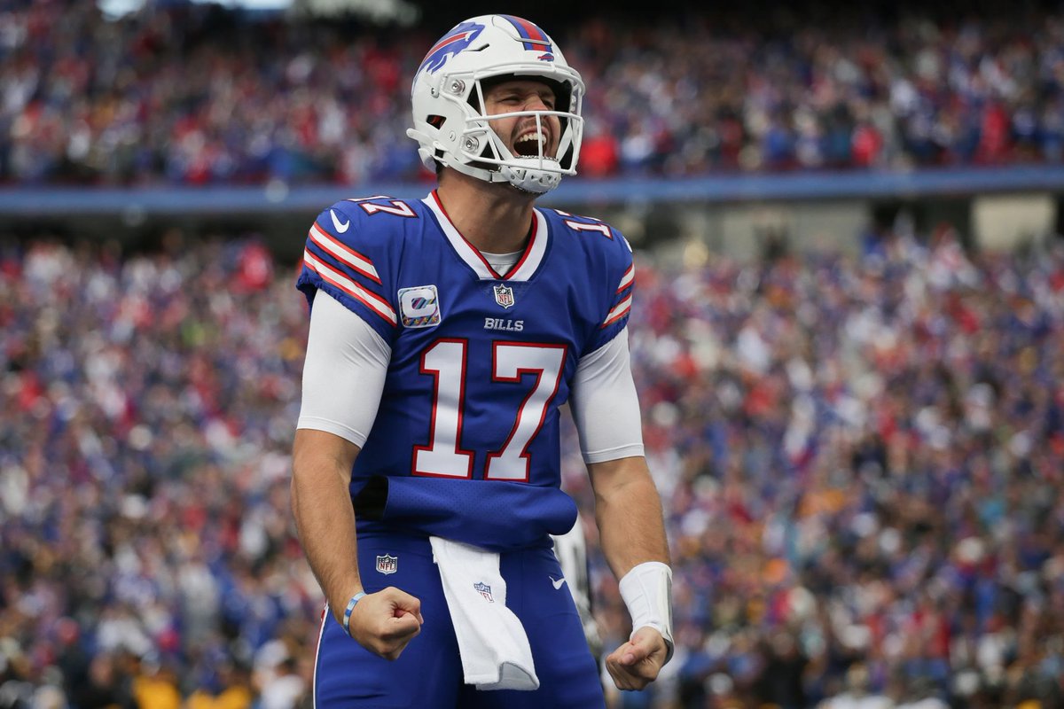 ThePicksPro's tweet photo. 🏈 Scrolling through NFL futures and had a question.

Why are Josh Allen’s rush yards set at 500?

🧵 Scroll to find out why that’s way too low.👇 https://t.co/AUUsT3VnAL