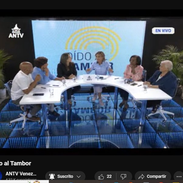 Atención <a href="/luchaalmada/">Alfred Nazareth</a> en estos momentos se está transmitiendo por youtube este programa con estas damas peso-pesado de la comunicación pero el sonido NO SE ESCUCHA . Habitualmente el sonido suele ser deficiente. El chat no lo monitorean, puro spam badsura. Se puede corregir.