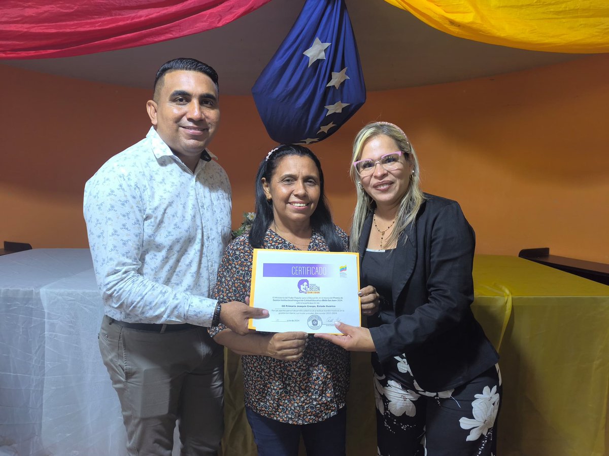 CDCE del Estado Guárico (@cdceguarico) on Twitter photo #PuebloSonrienteYEnPaz
Estos premios son para las instituciones que desarrollan prácticas colectivas transformadoras en torno a las nuevas políticas públicas, inclusivas y de bienestar, que refuerzan el protagonismo de la familia y las comunidades. #mppeducacion
<a href="/NicolasMaduro/">Nicolás Maduro</a> #PuebloSonrienteYEnPaz
Estos premios son para las instituciones que desarrollan prácticas colectivas transformadoras en torno a las nuevas políticas públicas, inclusivas y de bienestar, que refuerzan el protagonismo de la familia y las comunidades. #mppeducacion
<a href="/NicolasMaduro/">Nicolás Maduro</a>