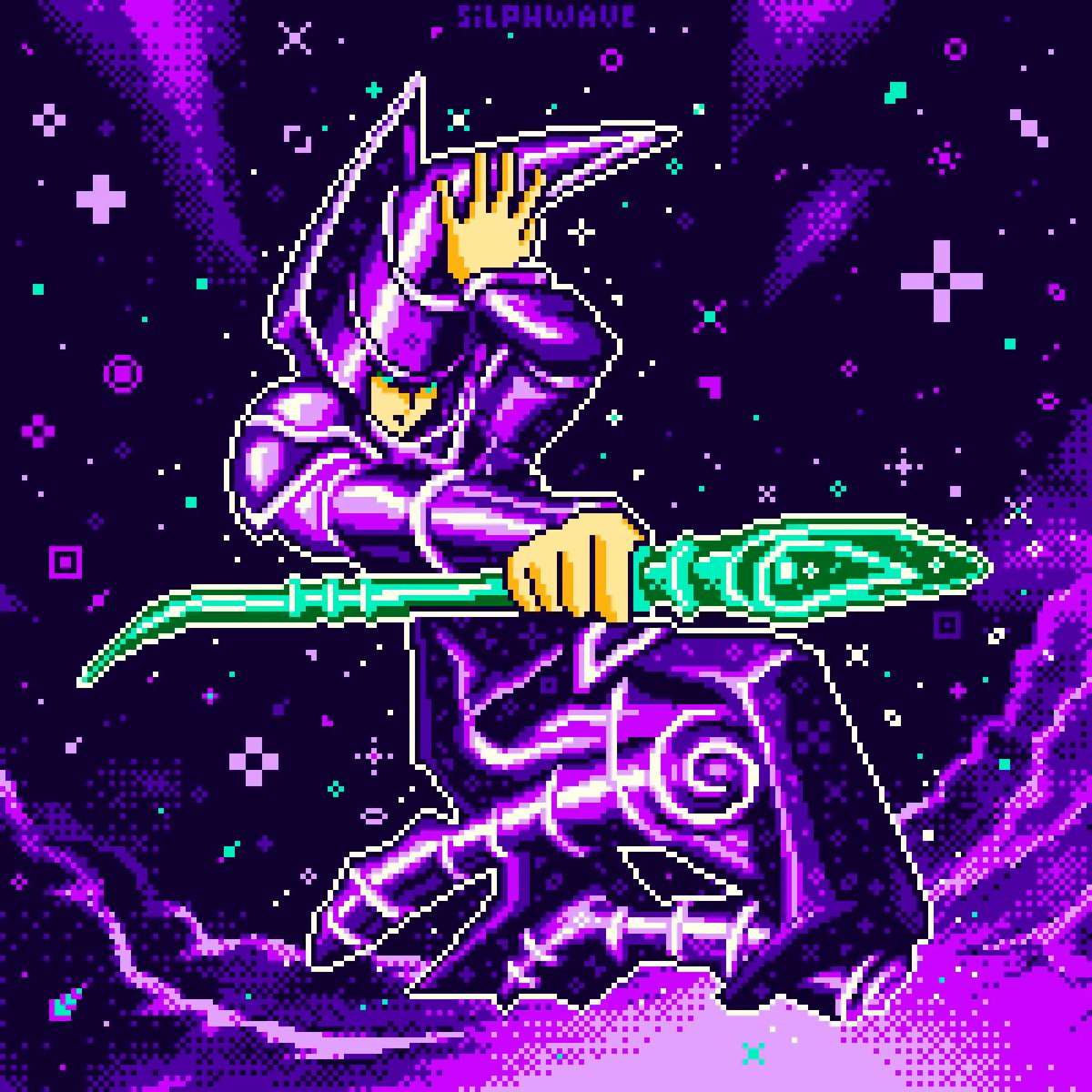 Dark Magician 

#yugioh #yugiohfanart #pixelart