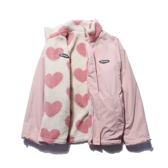 lovesickdoe's tweet photo. pink heart jacket https://t.co/BeqTQ4E6hx
