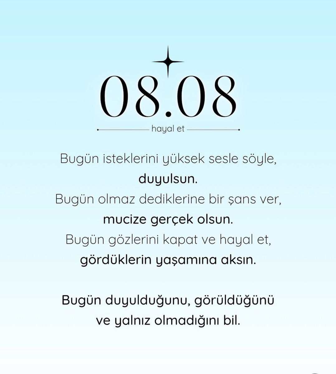 Bugün hayallerine temas et!🌿