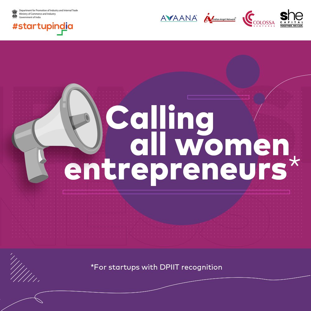 startupindia's tweet photo. #StartupIndia &amp; @DPIITGoI present Pitch Forward! Women-led startups can pitch to investors, network &amp; gain mentorship. Apply if you’re DPIIT-recognised &amp; a female founder.

Apply now: https://t.co/58bxDK7dkN

@ianetwork @she_capital @avaanacapital 

#PitchForward #DPIIT https://t.co/vGFYvU8wg4