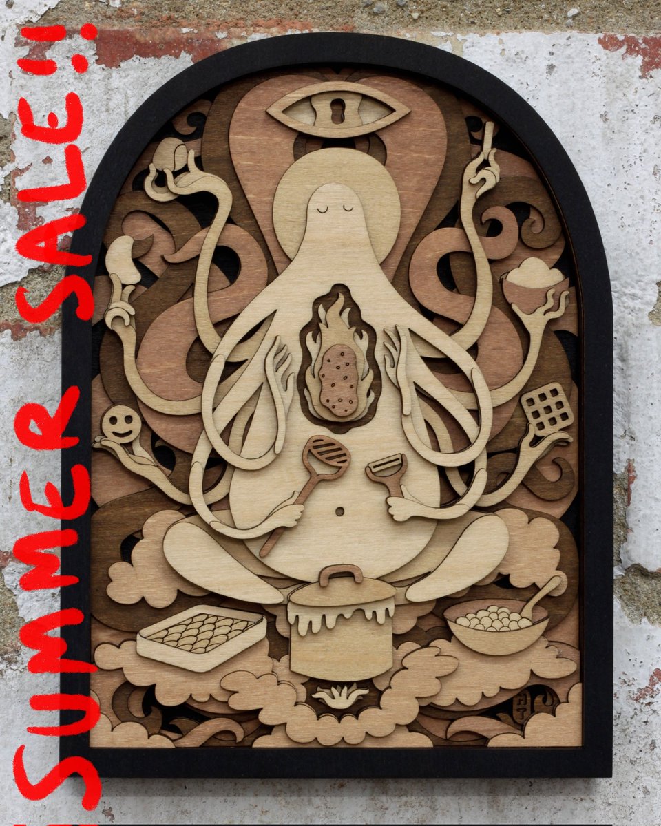 For all you lost souls, now is the perfect time to find your true calling for The God of Potatoes is just one among the pantheon of gods that probably don't exist currently on offer.

martintomsky.com/shop?category=…

#art #artsale #potato #woodworking