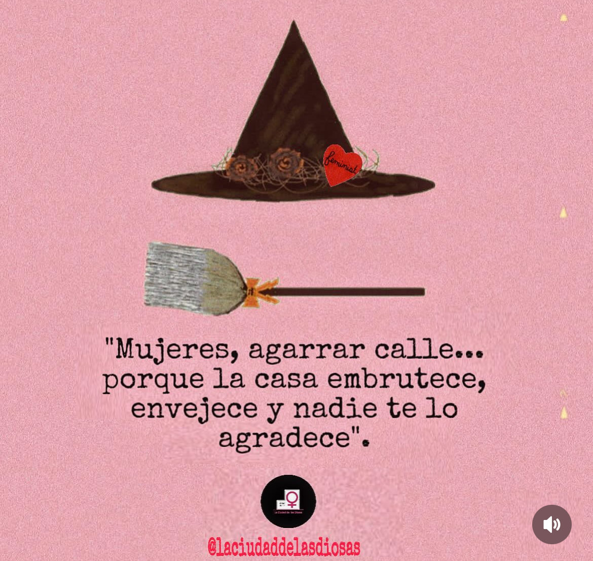 lasdiosas's tweet photo. “Mujeres, agarrar calle … porque la casa embrutece, envejece y nadie te lo agradece”. 🦋
#laciudaddelasdiosas 💜 #autonomíadelasmujeres #autonomíaenlatomadedecisiones #autonomíaeconómica #mujeresujetasdederechos #trabajodoméstico #doméstico #esoquellamanamorestrabajonoremunerado https://t.co/QGHjPRJMDk