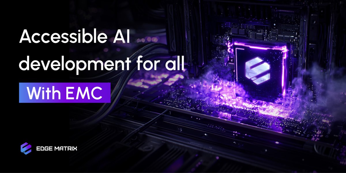 Traditional AI development has a high barrier of entry.

With decentralization, it can be made accessible &amp; cost-efficient for everyone.

EMC’s GPU rental service achieves this &amp; ensures efficient use of resources,

Accelerating innovation &amp; scalability as a result.

The future