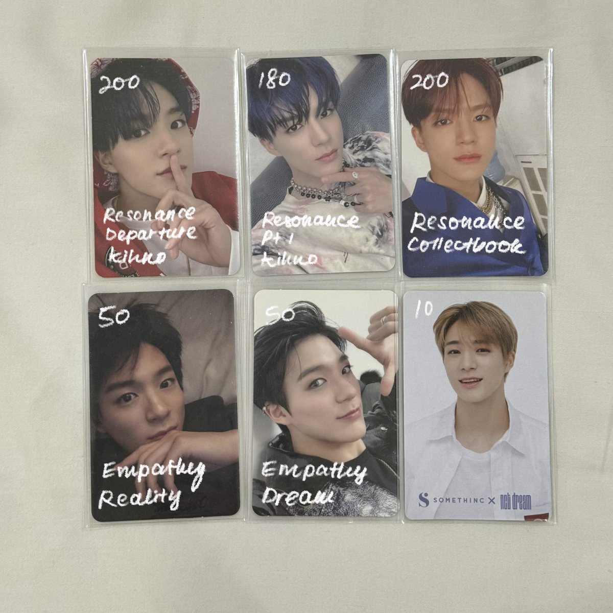 yyenx2's tweet photo. #pasarnct #pasarnctmy

*｡.*･ WTS RARE JENO PCS ･*.｡*

♡ price in pic 
♡ 💌 - rm8 
♡ or purchase direct from my shopee (slightly higher price but have free shipping voucher)

🔖 resonance departure kihno collectbook colbuk empathy reality dream photocards https://t.co/9TlR7Hhx6s