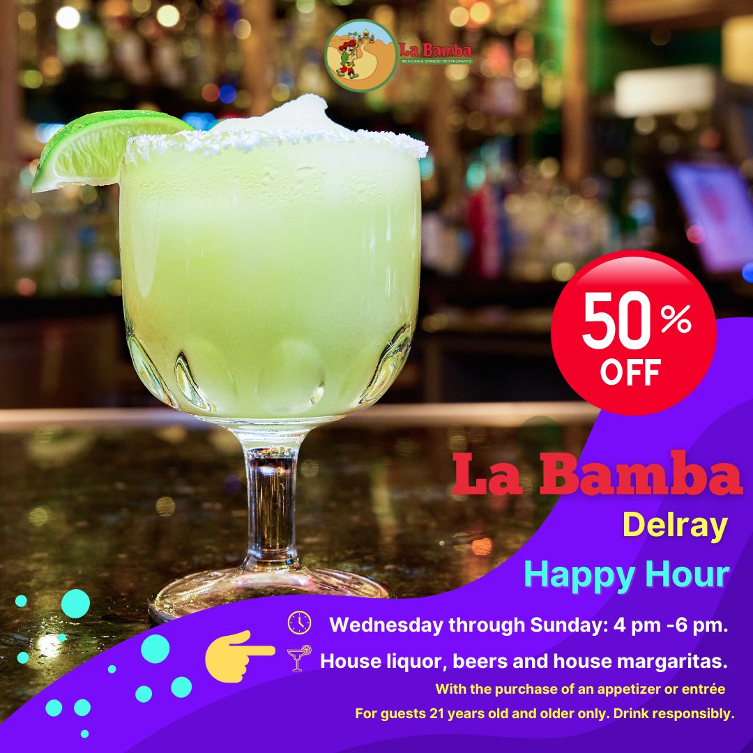 labambatweets's tweet photo. Need a midweek pick-me-up? 🍻 Join us for Happy Hour, Wednesday to Sunday, from 4 PM to 6 PM! Get 50% off house liquor, beers, and margaritas when you order an appetizer or entrée. For our 21+ guests only. Please drink responsibly. https://t.co/CaGybthWKf