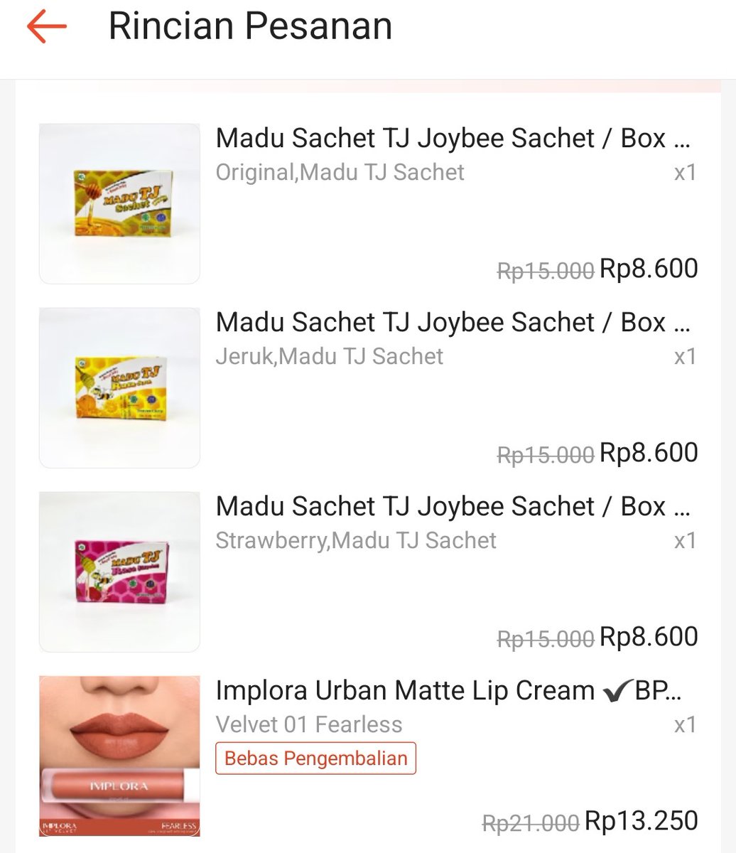 lindatriln's tweet photo. Rekomendasi toko madu TJ sachet https://t.co/t7HxMUOW3s

Malam nahan #ShopeeXBINI #PuncakShopee88 https://t.co/WMtQJnW1eh