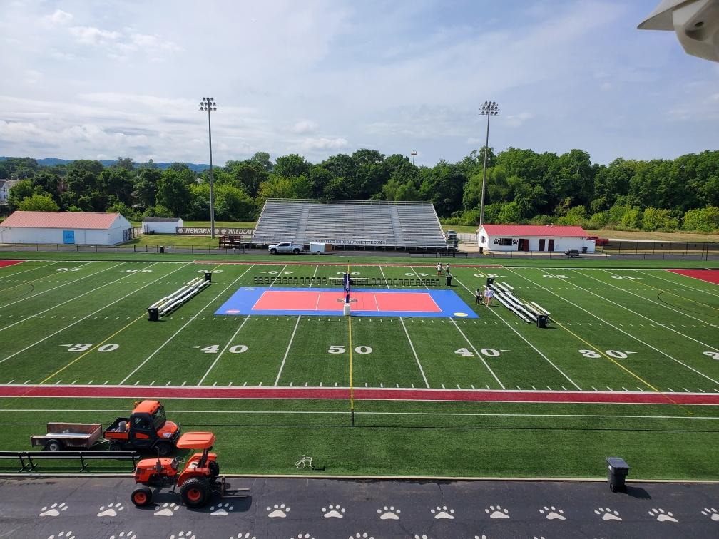 The court for tonight is ready to go! Can't wait to see you all out there this evening. Gates open at 5:15, tickets are $5.

6:30 - Lakewood v. Licking Valley
7:30 - Heath v. Watkins
8:30 - Newark v. Newark Catholic