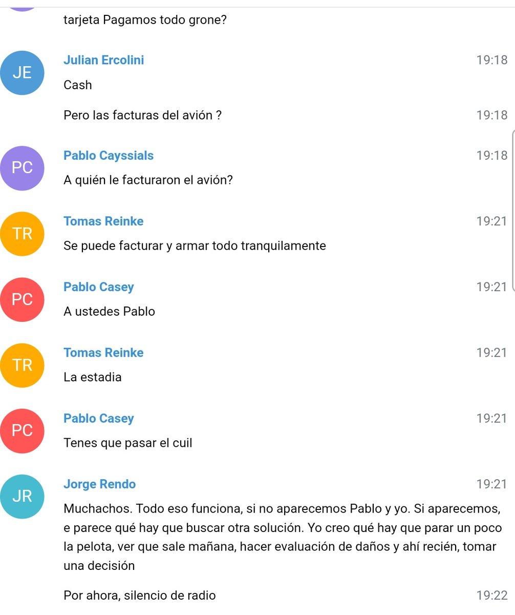Se acuerdan de los chats de Ercolini cuando lo agarraron de luna de miel con Clarín en Lago Escondido?
