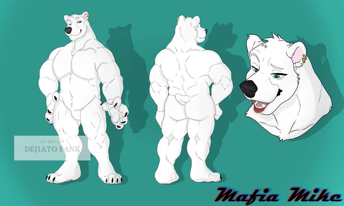DejiAtoFank's tweet photo. 𝗔𝗻𝗼𝘁𝗵𝗲𝗿 𝗖𝗼𝗺𝗺𝗶𝘀𝘀𝗶𝗼𝗻 𝗗𝗼𝗻𝗲 💖
Excited to share this Ref sheet of Mafia Mike, the Italian Mob Boss. Artwork done for Dakota Soprano 💙 

| Commission Open | 
#refsheet #CharacterDesign #DigitalArt #MobBoss #PolarBear #ItalianMob #GoodGuys https://t.co/0F9kq84TXI