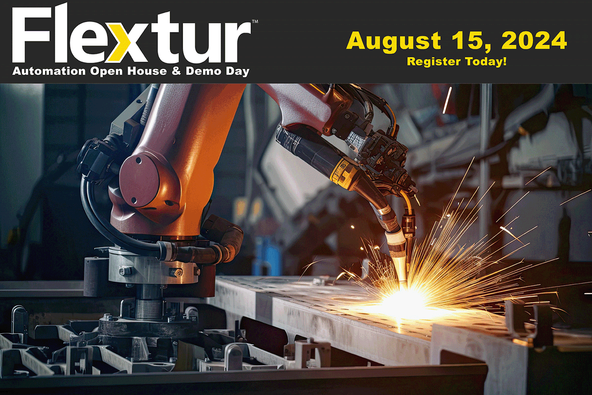 ✅ Join us for a glimpse into the future of innovation!
Get ready to experience the latest advancements in manufacturing technology with live demonstrations of cutting-edge Cobot Welding Systems. 
🔗 RSVP: flextur.com/openhouse
#Innovation #Manufacturing #CobotWelding #Welding