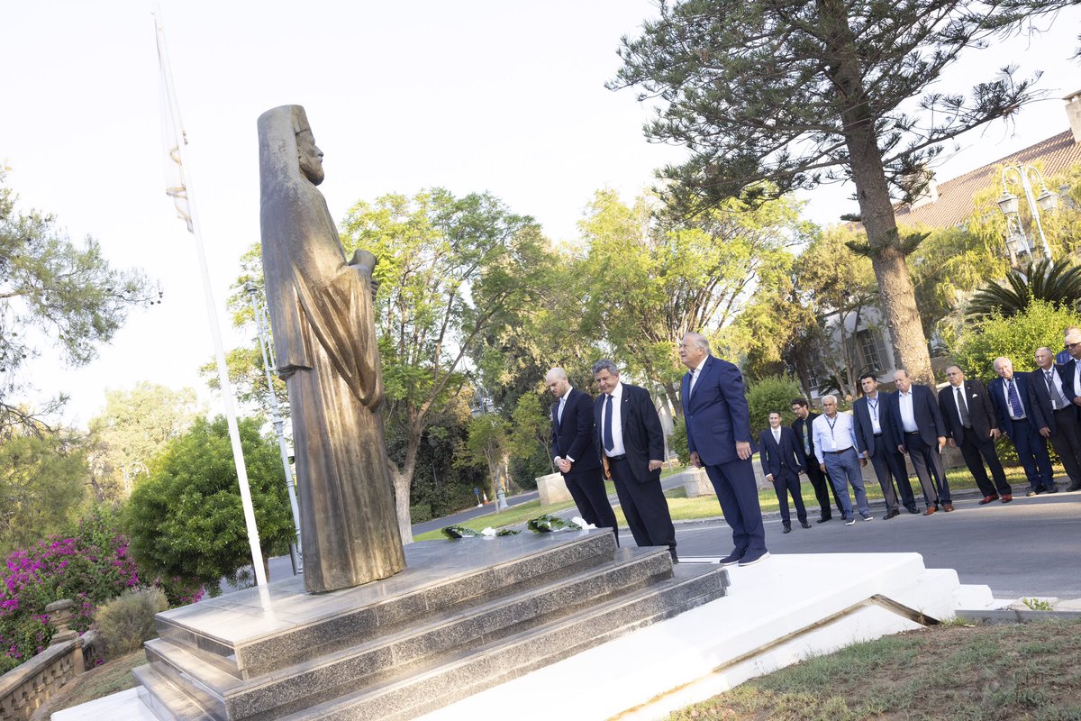 NEPOMAK's tweet photo. At the opening ceremony we heard powerful and inspiring speeches including from President of Cyprus @Christodulides and our very own NEPOMAK President @christostuton, setting the tone for the conference. We also took part in an elegant reception at the Presidential Palace https://t.co/jQhCO30lpQ