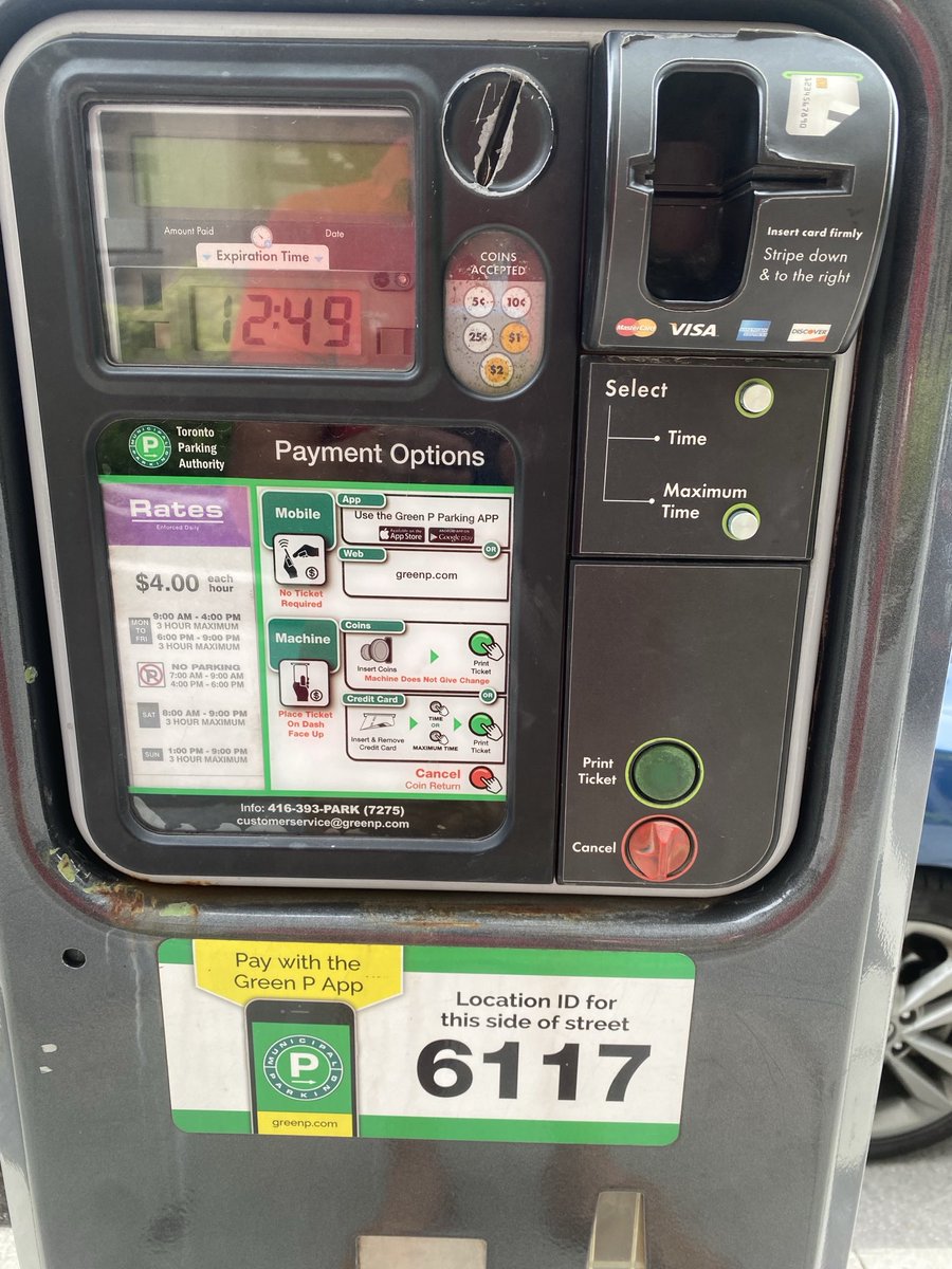 ⁦<a href="/311Toronto/">311 Toronto</a>⁩ coin jammed in machine. Closest nearby also put of order. Thanks!