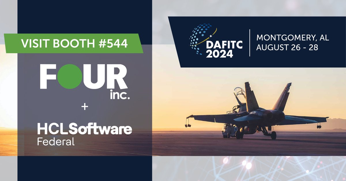 HCLSoftware for U.S. Federal delivers cutting-edge software solutions tailored to meet the unique needs of federal agencies, enhancing efficiency, security, and performance. Visit us at Booth 544 during the #DAFITC conference in Montgomery, Alabama to learn more!