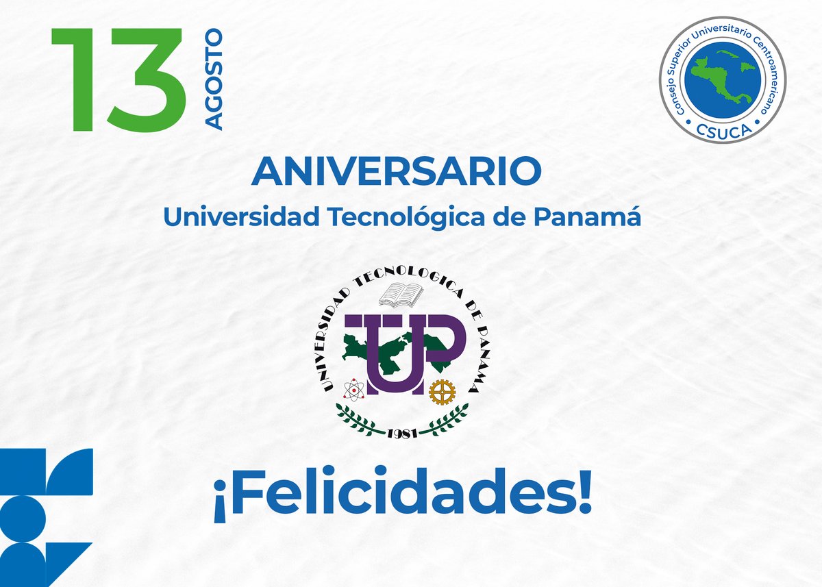 SGCSUCA's tweet photo. El día de hoy se conmemora el aniversario de la @utppanama ¡Felicidades en su aniversario!
#EducaciónSuperior #CSUCA @comunica_red https://t.co/iMAX4i8Ni5