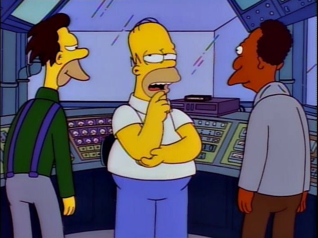 QuotesSimpsons1's tweet photo. Don't worry, I have a plan. 

I saw this in a movie about a bus that had to “speed” around the city, keeping it's “speed” over fifty. And if it's “speed” dropped, it would explode. 

I think it was called "The Bus That Couldn't Slow Down".

#Simpsons https://t.co/zy8zWqvLBO