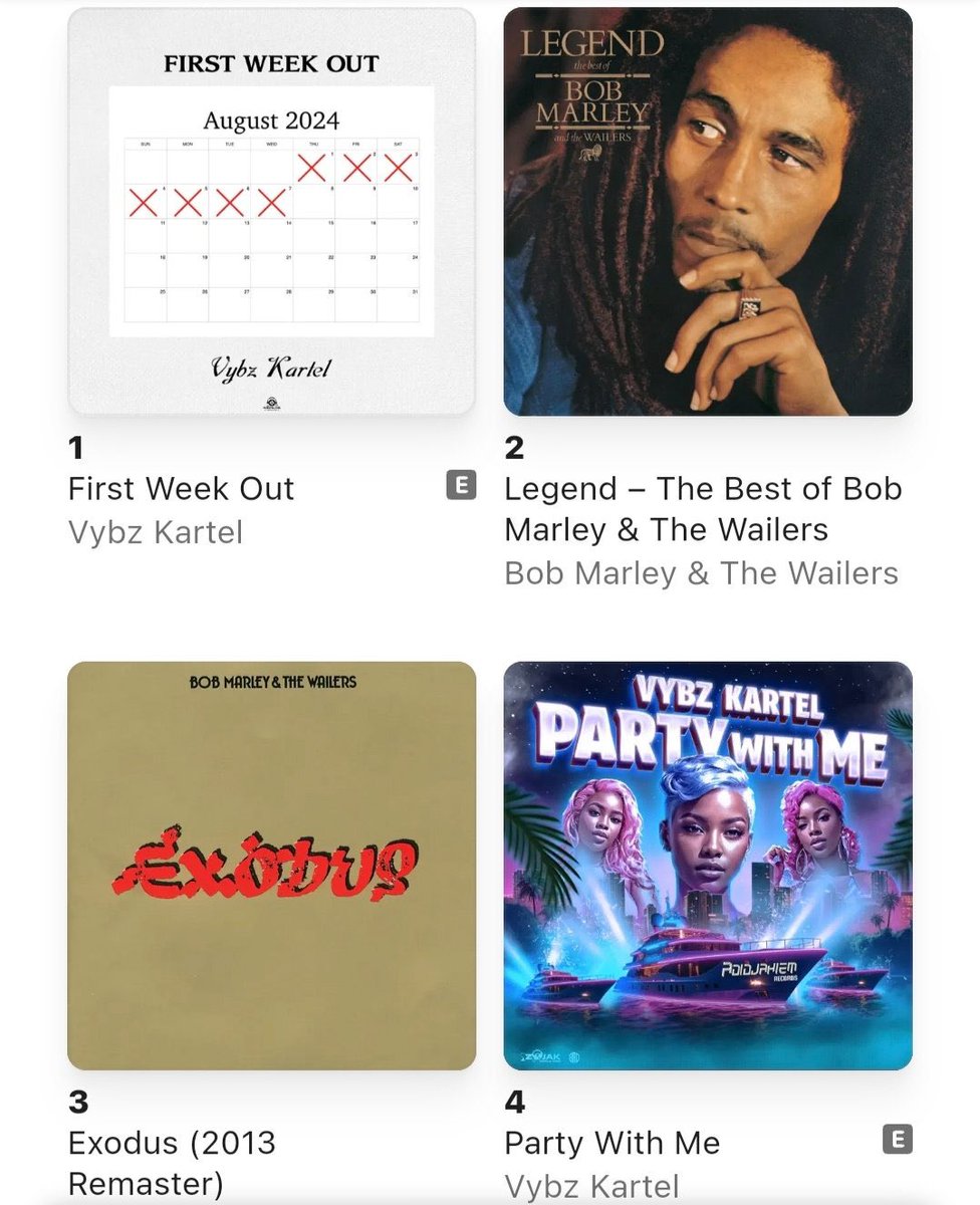 ShattaBianca's tweet image. Vybz Kartel‘s new Album 🎶 First week out hits number 1 on Reggae charts. 🔥🔥🔥

Audiomack - audiomack.com/vybzkartel/alb…

#FirstWeekOut #GazaNation
