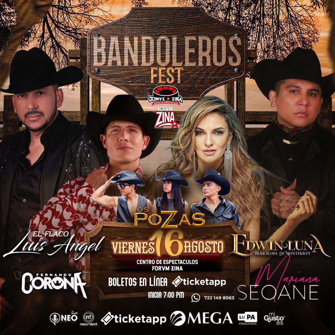 "Bandoleros Fest" llega a Domvz #Zinacantepec 🤠