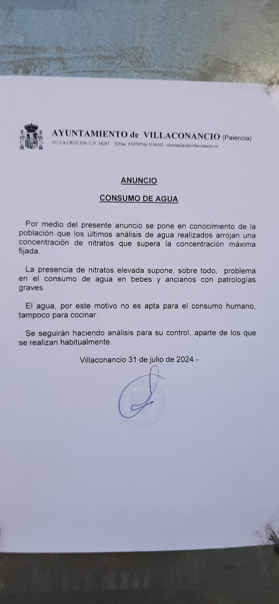 MariscalvsBulos's tweet image. Alguien se aventura a explicar por qué en localidades rurales que dependen de la #agricultura como esta el agua ya no es apta para el consumo humano? #nitratos