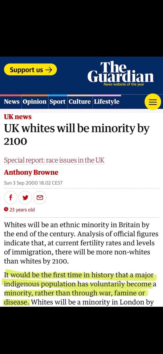 BGatesIsaPyscho's tweet image. Are you White?  Are you British?

Did you ‘volunteer’ to become the Minority in the UK?