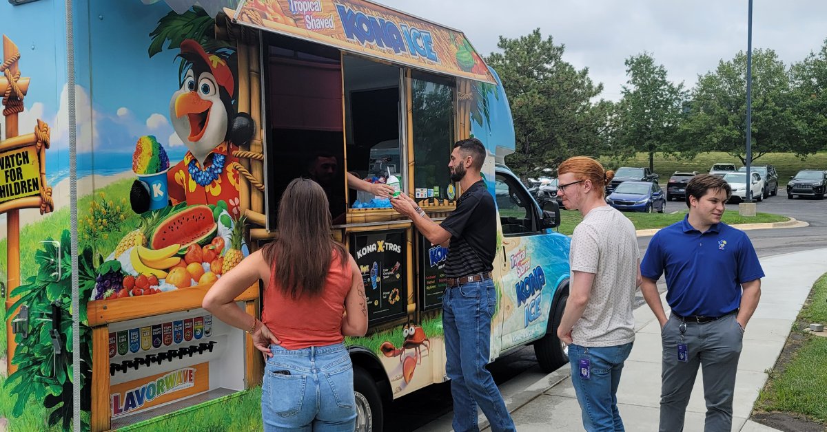TouchNet's tweet image. 🌴🍧 Team Appreciation Day was a blast! 🍧🌴 Nothing says &quot;we appreciate you&quot; like cooling off with some delicious tropical shaved ice from Kona Ice! 🌺🍍 Here&apos;s to our amazing employees who make every day awesome—this one&apos;s for you! #TeamAppreciationDay #KonaIce #TeamTouchNet