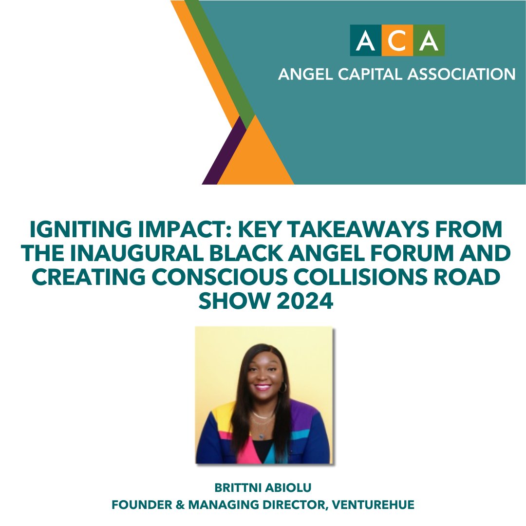 Angel Capital Assn (@acaangelcapital) on Twitter photo NEW! Article: Igniting Impact: Key Takeaways from the Inaugural Black Angel Forum and Creating Conscious Collisions Road Show 2024 - Read it here, now! linkedin.com/pulse/igniting…
<a href="/BrittniAbiolu/">Brittni Abiolu, MET</a> <a href="/techtowndetroit/">TechTown Detroit</a> <a href="/weareifel/">Institute for Entrepreneurial Leadership</a> NEW! Article: Igniting Impact: Key Takeaways from the Inaugural Black Angel Forum and Creating Conscious Collisions Road Show 2024 - Read it here, now! linkedin.com/pulse/igniting…
<a href="/BrittniAbiolu/">Brittni Abiolu, MET</a> <a href="/techtowndetroit/">TechTown Detroit</a> <a href="/weareifel/">Institute for Entrepreneurial Leadership</a>