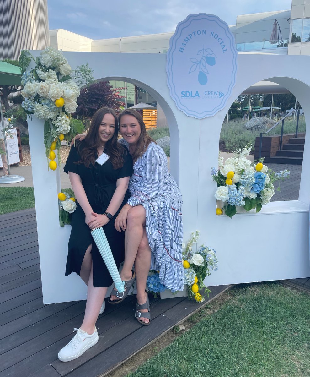 TW2Marketing's tweet photo. Summer in the Hamptons! Sarah and Andrea had a fantastic time at @CREW_SD Summer Social. We were thrilled to see the banner showcasing all of CREW's 2024 award winners, whose nominations we proudly helped facilitate. It's an honor to support such an incredible organization. https://t.co/OKmSRbahPy