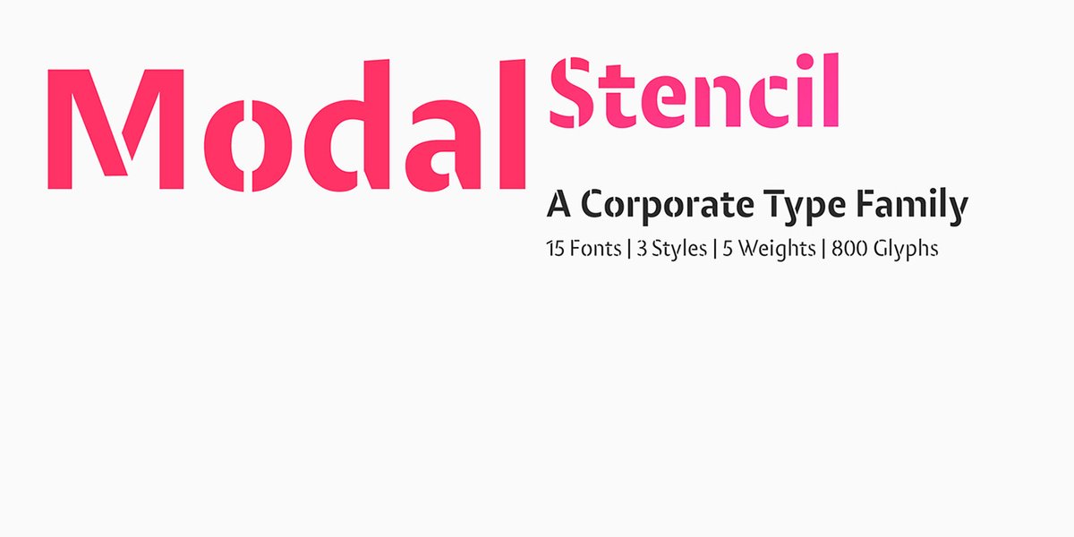 Шрифт - Modal Stencil dlvr.it/TBgl22