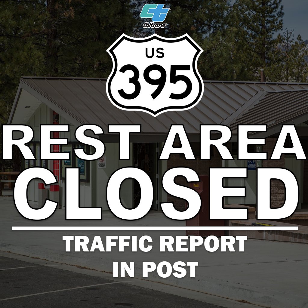 Caltrans9's tweet photo. ATTENTION DRIVERS ON U.S. 395
Crestview Rest Area in Mono County is closed due to a power outage.
#us395 #restareaclosed https://t.co/QON1SMk1wk