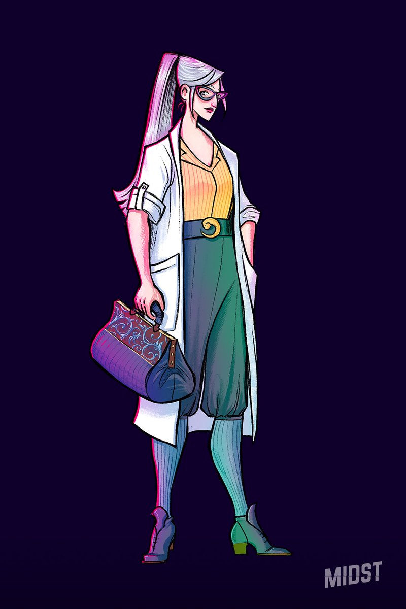 MEET THE FACES OF #MOONWARD! 🌔🛰️

Heading to the surface of an exploded moon? You'll need to meet your crew! First up: VESTA STIRLING, played by the one and only <a href="/marisha_ray/">Marisha Ray</a>! 

[ Art by Sara Wile 🎨 ]

#MIDSTSpoilers