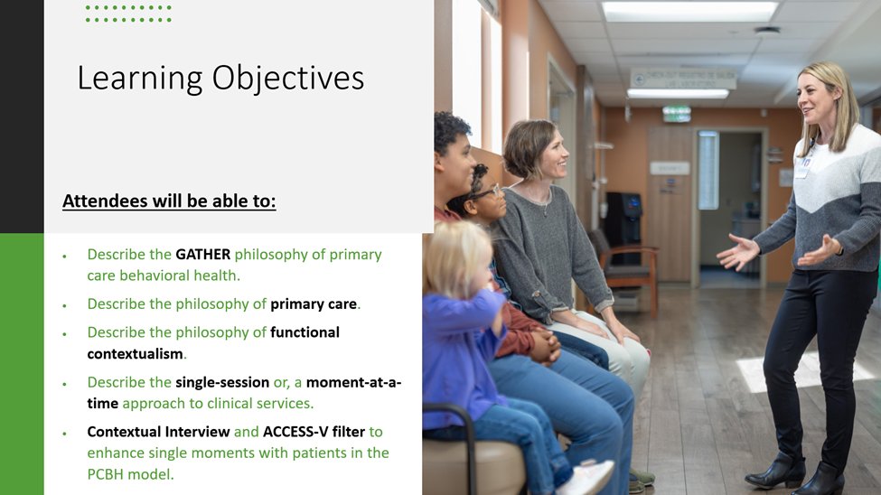 pcbhlife's tweet photo. My goodness did we have a blast completing our 2-day (4 hrs each day) #PCBHWeekIV training! We got to share our most up to date #PCBH content with a fantastic group!❤️
#PCBHWeek #PCBHLife #GATHER #primarycare #functionalcontextualism #contextmatters #ACCESSV #contextualinterview https://t.co/ItaHlZCOMn
