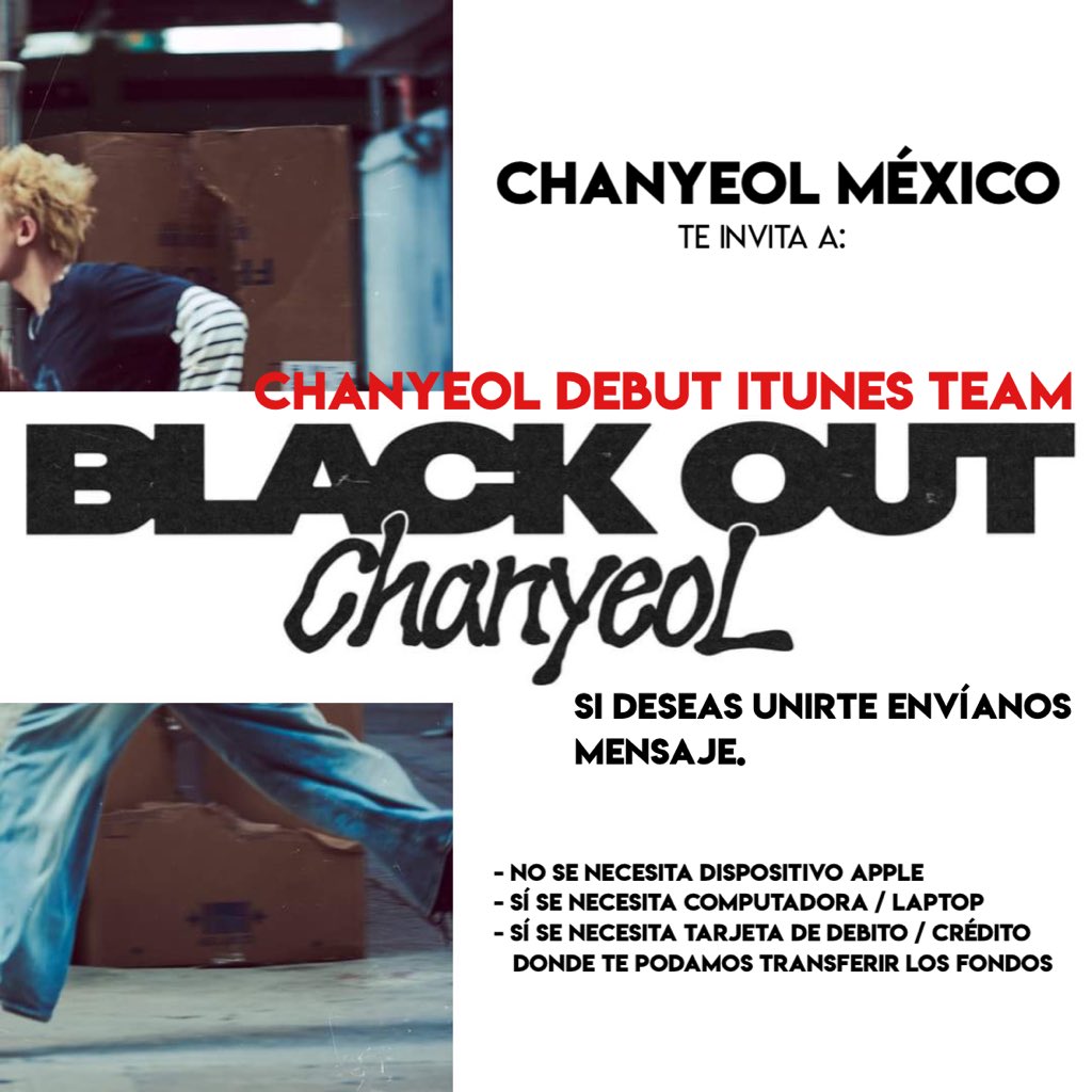 ChanyeolMexico's tweet photo. 🍒 [ CHANYEOL MEXICO iTUNES TEAM] 🍒

Unete a nuestro equipo de iTunes y demos a nuestro príncipe el éxito que merece 😍

- envíanos mensaje si deseas unirte y/o tienes alguna duda ❤️

#CHANYEOL_BLACKOUT
#CHANYEOL #찬열 @weareoneexo https://t.co/iEME86xSYL