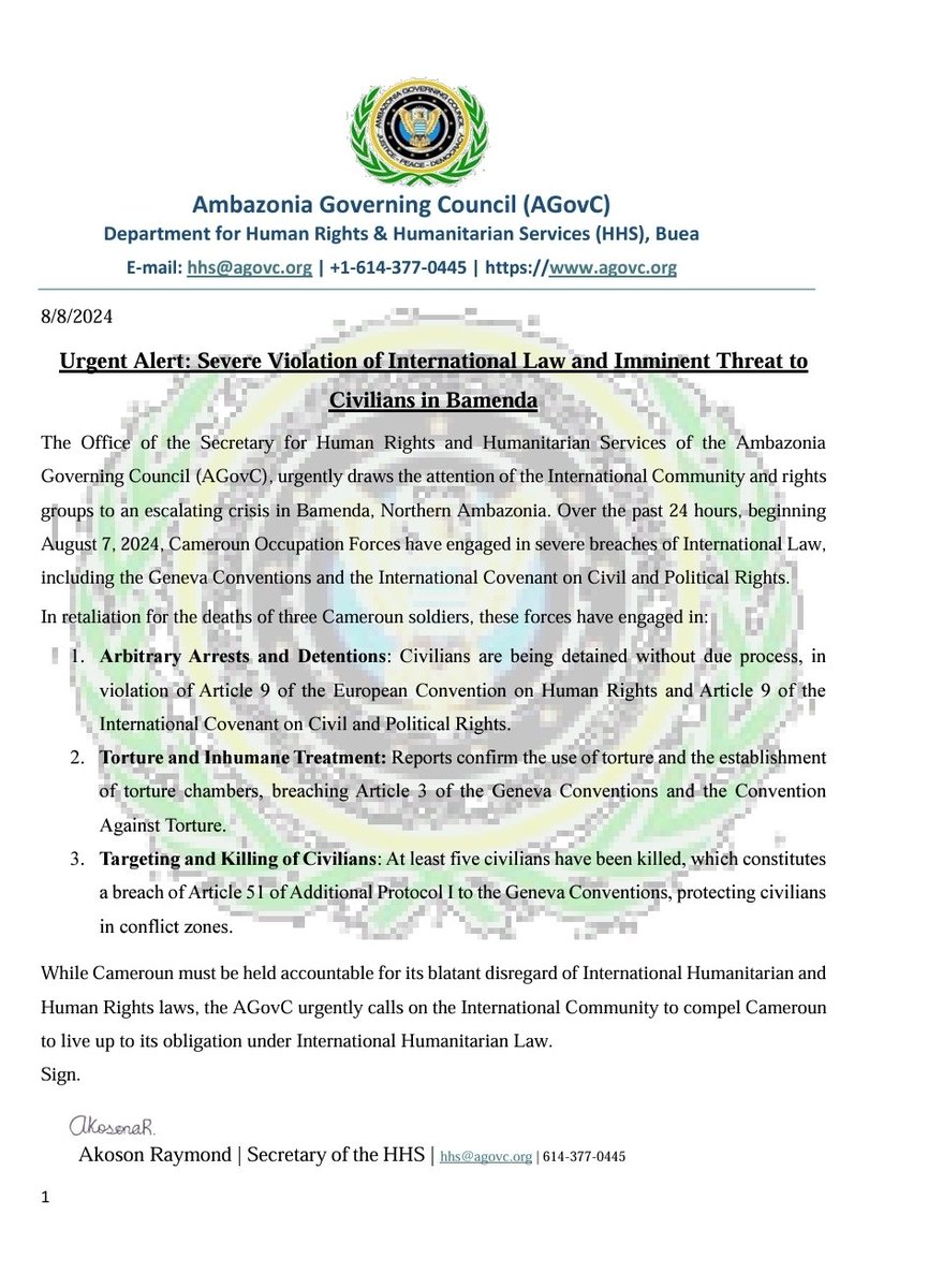 Dr CHO AYABA, Leader AWOL tweet media