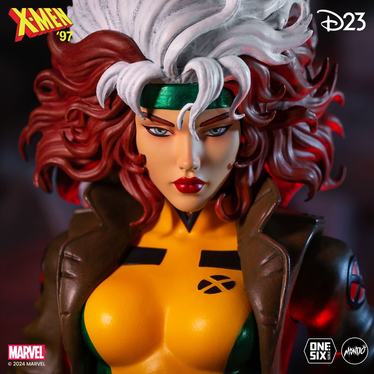 MondoNews's tweet photo. Standing 11.75 inches high, the X:TAS Uncanny Rogue 1/6 Scale Figure comes complete with swappable hands and portraits. Restricted to just 1500 total figures, available online only, starting 8/9 at NOON CT only at https://t.co/xl8oJ0zNgf. https://t.co/JmQdfq714i