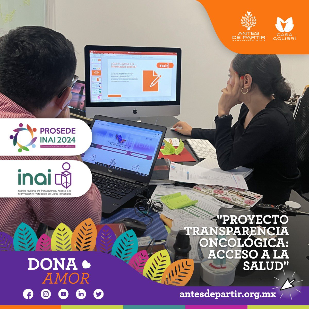vinculasociedad's tweet photo. 📣Como parte de las actividades del #Programa de Sensibilización de Derechos #PROSEDE, la organización @AntesDePartirAC realiza  materiales de difusión para pacientes #oncológicos y sus cuidadores principales🧑‍🧑‍🧒⚕️

📝¡Éxito con su proyecto!👏🏻📚 https://t.co/W5TKcxEmSv