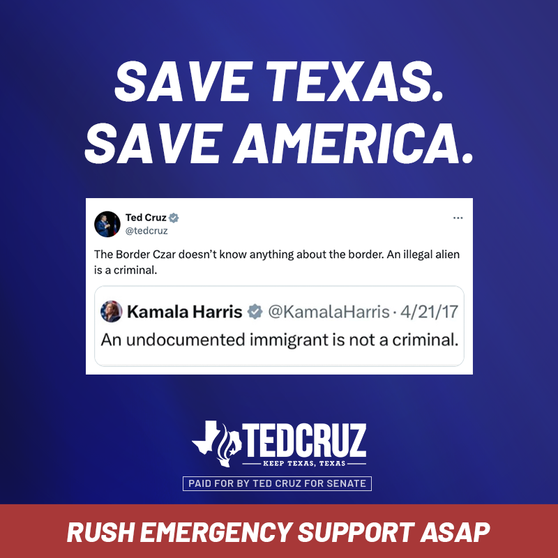 tedcruz's tweet photo. The Democrat elites have pushed out Joe Biden and the coronation of Kamala Harris is essentially a done deal. This might be the most corrupt presidential campaign in history. We need to rally like never before to SAVE AMERICA this November!