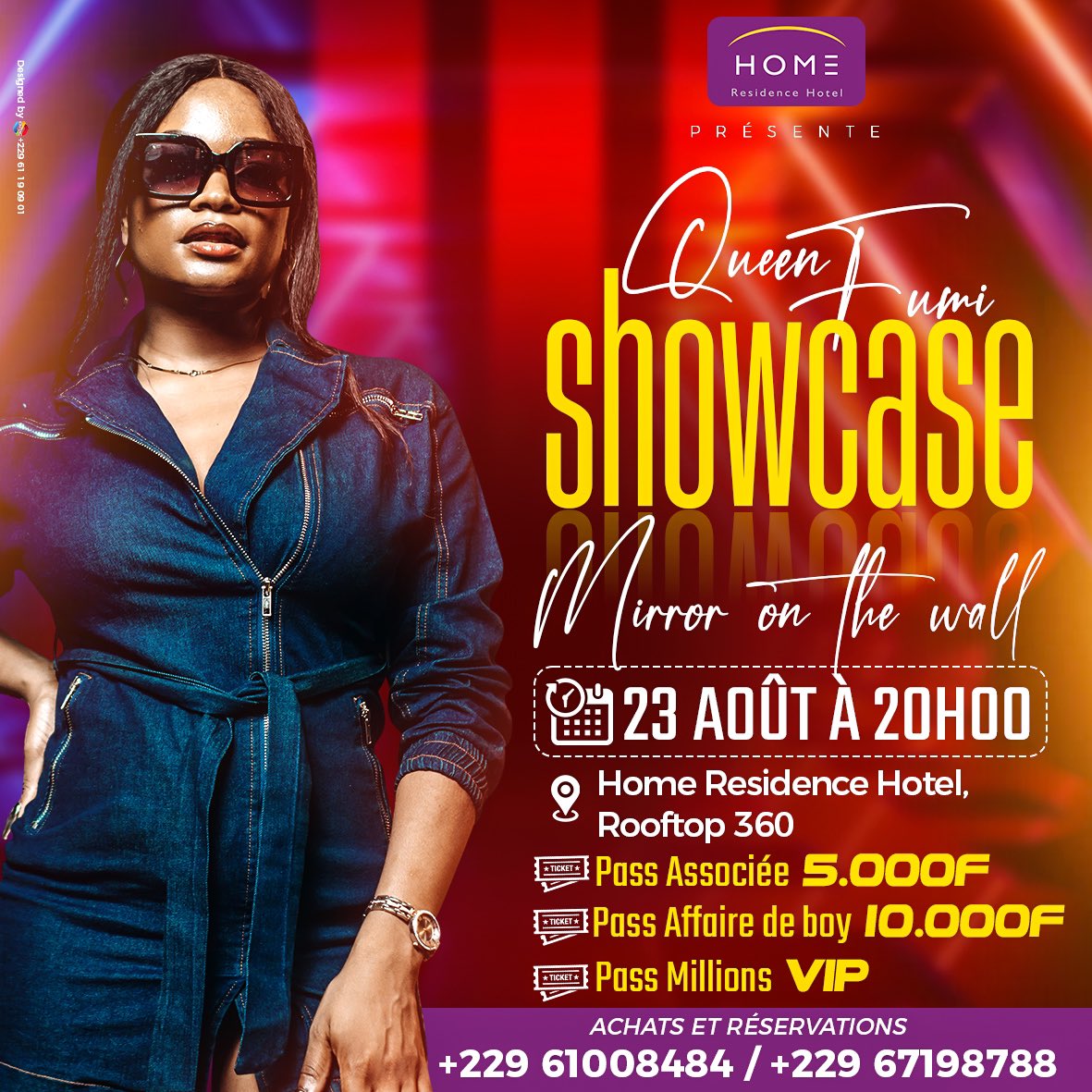 Queen Fumi donne RDV pour la toute 1ère fois à ses fans le 23 août pour un show 100% Live à Cotonou! Les FumiLovers dites-moi quels morceaux avez-vous hâte de me voir performer? Je vous lis!