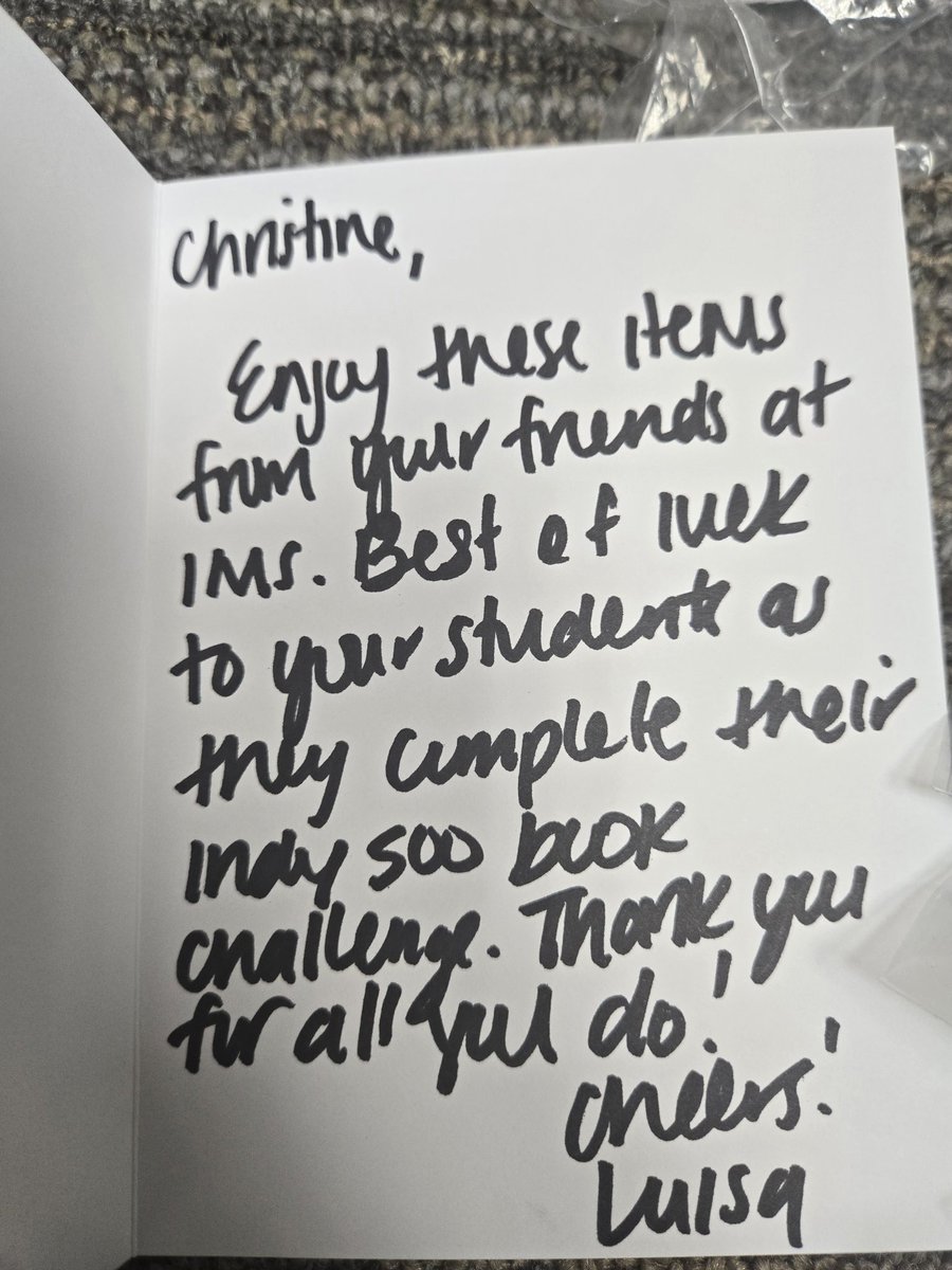 MrsSalleeJBS's tweet photo. A huge thank you to #IndianapolisMotorSpeedway for supporting our 5th grade students on their #30BookChallenge. #LoveReading #Motivation #IMS #Indy500 #CommunityMatters #Connection #1GC #Proud2bMIS https://t.co/PJ3sxSCtg5