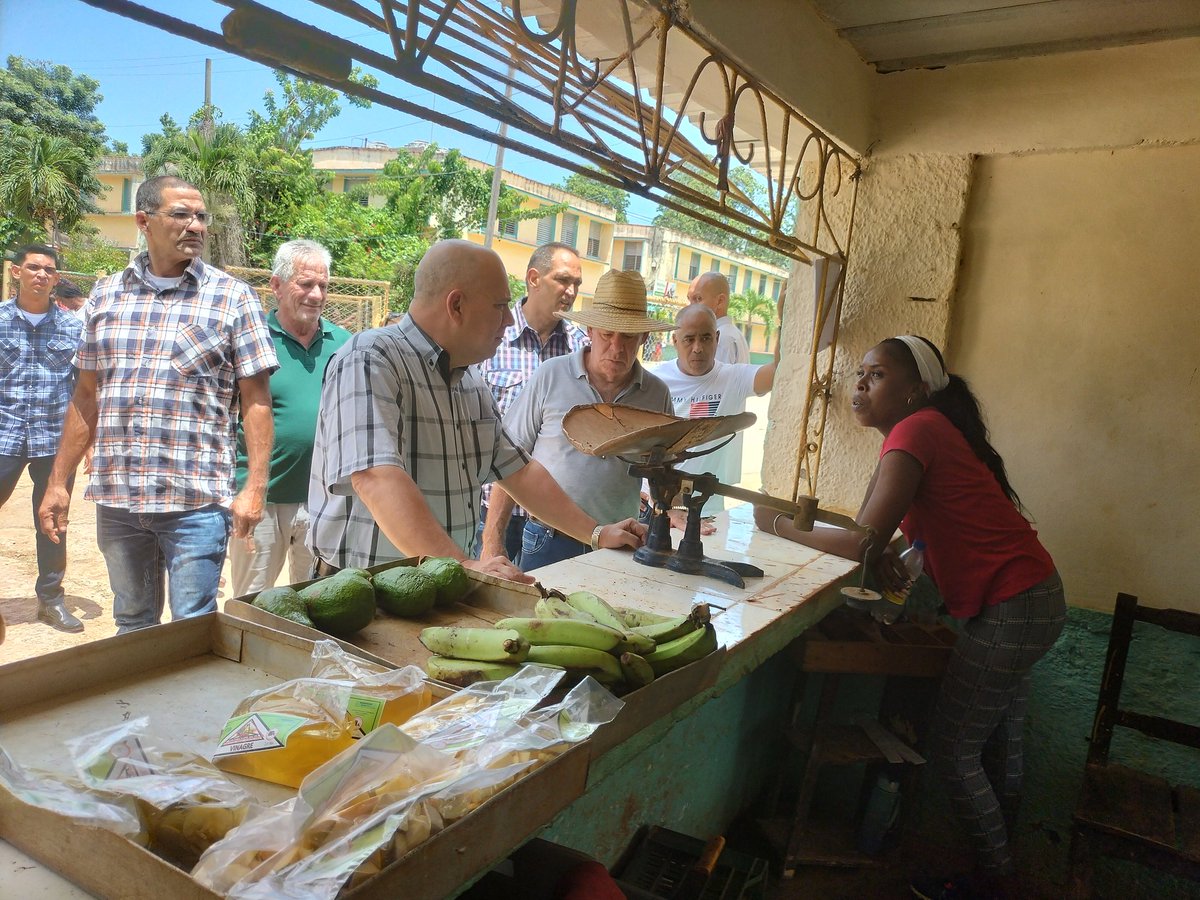 PartidoPCC's tweet photo. #LaHabana es la sexta provincia que vista @DrRobertoMOjeda para dar seguimiento a lo acordado en el VIII Pleno del Partido y las prioridades de trabajo de la organización. El recorrido comenzó en el organopónico "1 de julio" donde se dialogó sobre la produccion de alimentos. https://t.co/QDMyg8oulo