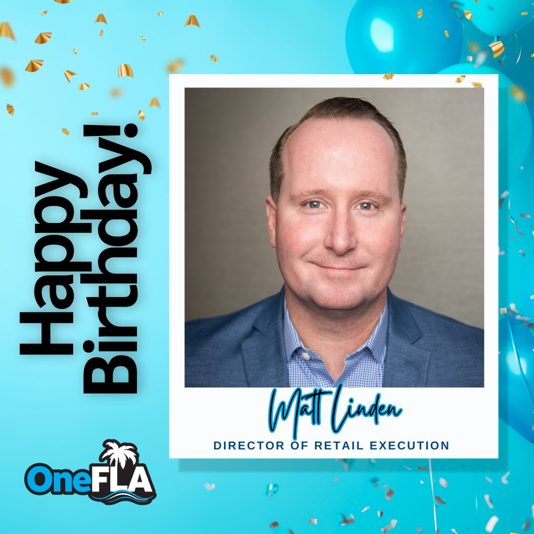 OneFLA (@one_fla) on Twitter photo Wishing our DRE <a href="/MatthewCLinden/">Matthew Linden</a> a very Happy Birthday Today! Hope you have an amazing day! #OneFLA 😎🌴#LifeAtATT #ItsAFloridaThing Wishing our DRE <a href="/MatthewCLinden/">Matthew Linden</a> a very Happy Birthday Today! Hope you have an amazing day! #OneFLA 😎🌴#LifeAtATT #ItsAFloridaThing