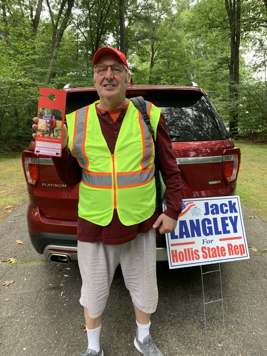 JackFromHollis's tweet photo. Doing "Literature Drops" today in #Hollis #NH. If you want to change the world you have to leave the house! #ProtectLocalZoning #LowSpending #SecondAmendment #JackLangleyForHollisStateRep #NHPolitics https://t.co/m6fo9Wl1KN