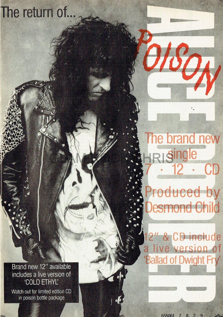 GlamSlam72's tweet photo. RAW Magazine
August 8th 1989
#AliceCooper
Poison
Trade Ad https://t.co/nUTiZUWQGA