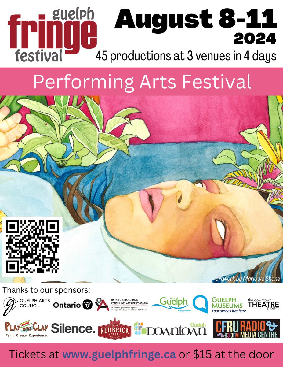 Guelph_Fringe's tweet photo. OPENING NIGHT 🥳 Get with the program 🎭 pick up a copy at any of our festival venues @guelpharts @silence_guelph @guelphmuseums https://t.co/SpmWbC1FWS