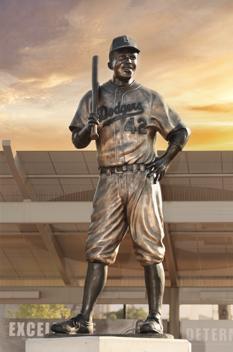 Wichita photographer Christopher Clark took this photo of the new Jackie Robinson statue as the sun was setting Tuesday night. It is, obviously, gorgeous. Thanks to Christopher for this amazing photo.
