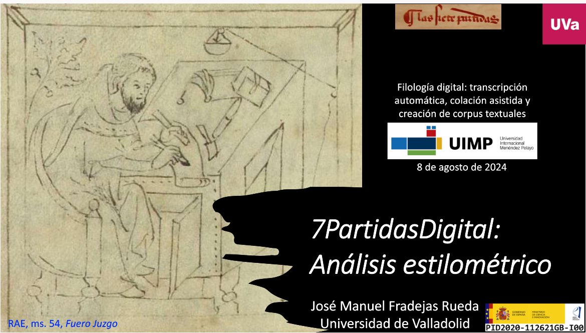 JMFradeRue's tweet photo. Hoy he impartido talleres de @Transkribus en la @UIMP.  Ayer conocieron #eScriptorium y #collatex. Mañana podrán usar el analizador / etiquetador morfológico y lematizador del #HSMS #OSTA y sacarle partido a @VoyantTools standalone. #FilologoíaDigital #7PartidasDigital https://t.co/ieeoyH8Ya4