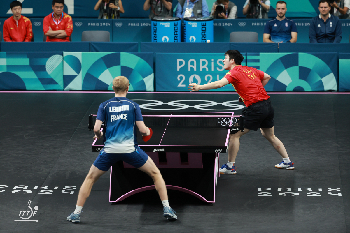 felixlebrun34's tweet photo. Merci à tous pour vos encouragements ! 🙏

On a donné notre maximum pour accéder à la finale ! 🇫🇷

Bravo à la Chine, ils méritent amplement la victoire 👏

Maintenant, il faut décrocher la médaille de bronze !🥉

VAMOS ! 💙

📸 ITTF

#TeamLebrun #TeamFrance #Paris2024 https://t.co/IhV73nrJ2y